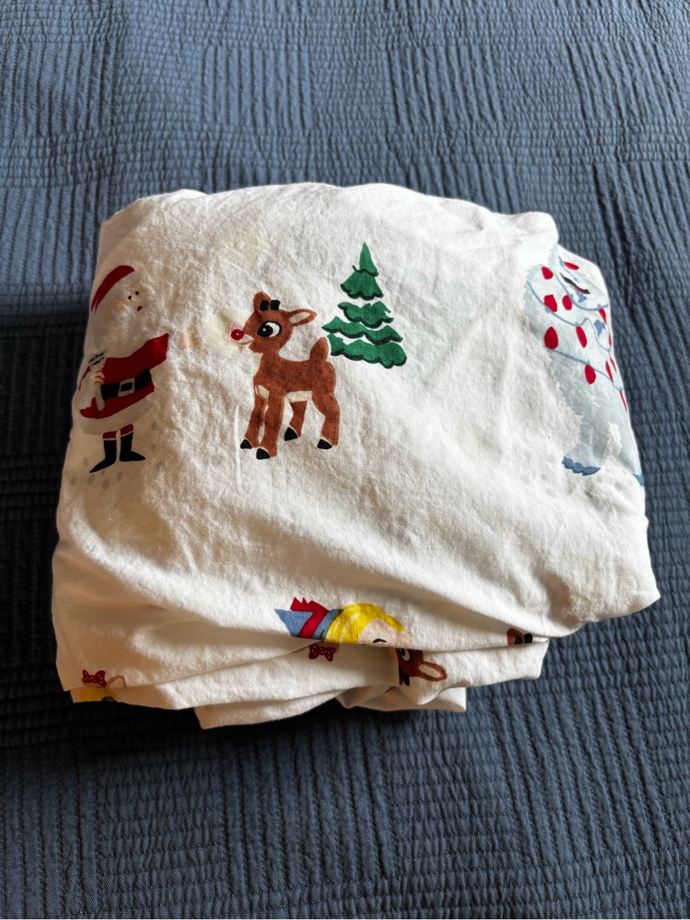 Pottery Barn Kids Classic Rudolph Fitted Sheet for Toddler Bed